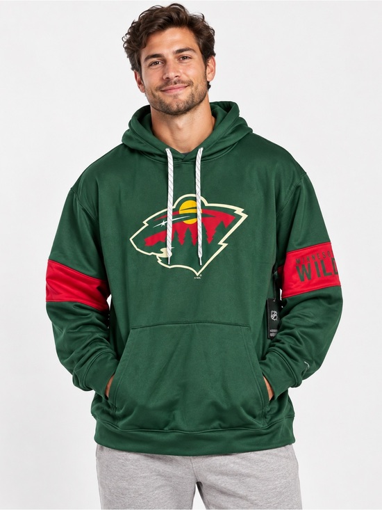 Champion Other - Champion Minnesota Wild NHL Men’s XL Green Red Pullover Hoodie NWT